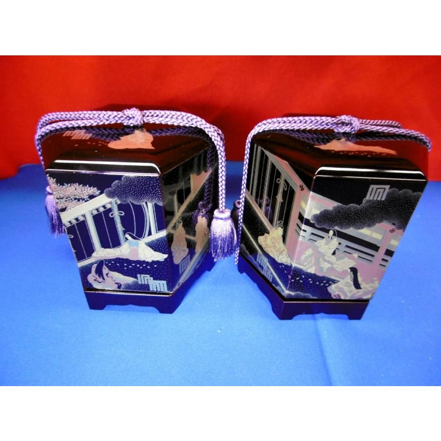 雛まつり☆究極の木製お道具☆極上溜塗☆5点セット源氏香25号(横幅