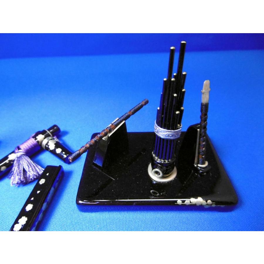 雛まつり☆究極の木製お道具☆極上溜塗☆雅楽GARAKU １５号(横幅４５〜９０cm位の飾台に)☆通常の塗との違いは一目瞭然！オシャレな和風のお飾り_2