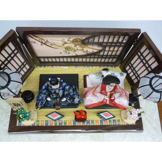 ひな人形☆限定特価＆送料無料☆親王飾り☆横幅55x奥行34x高さ