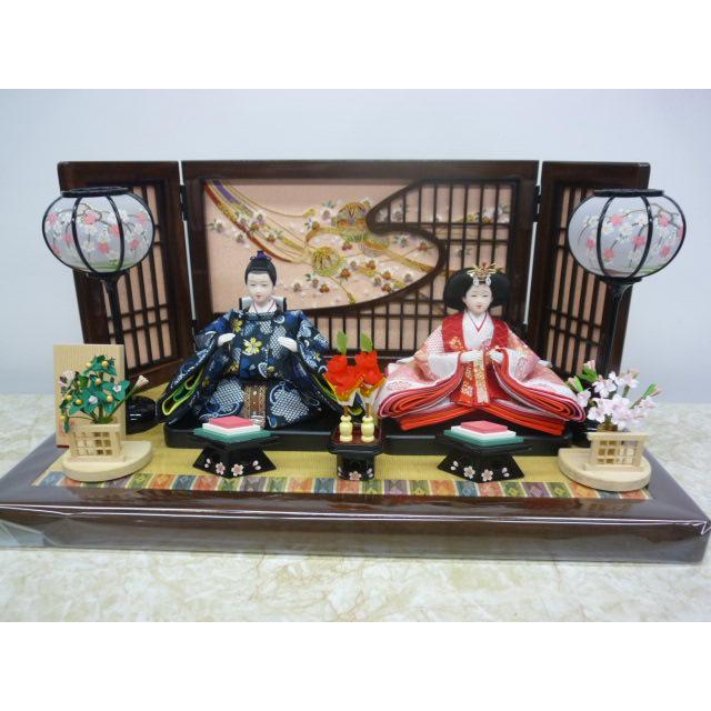 ひな人形☆限定特価＆送料無料☆親王飾り☆横幅55x奥行34x高さ