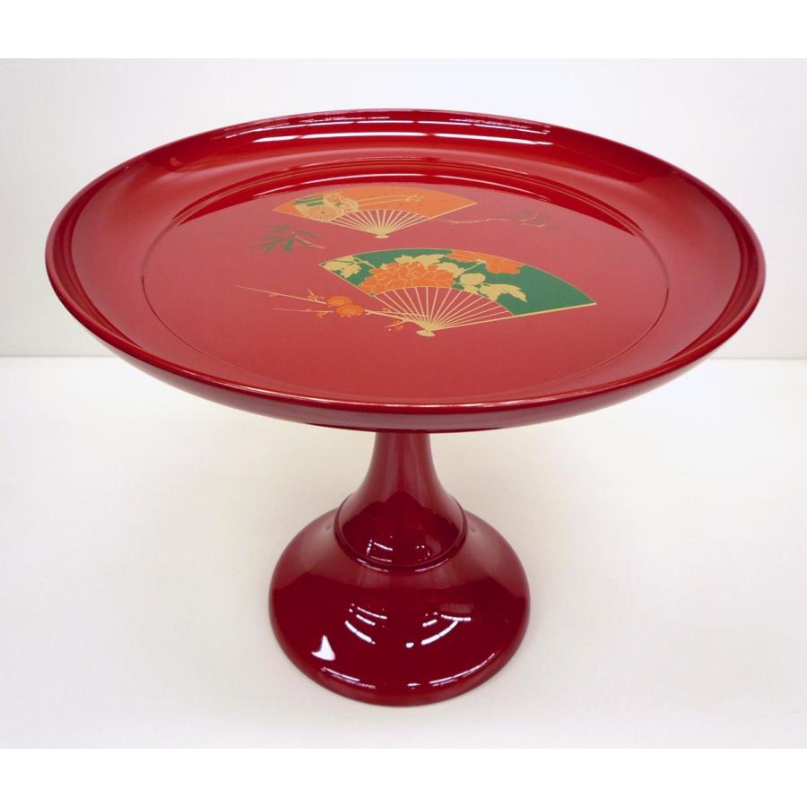 雛まつり用品☆ひなまつり用大型祝い高杯(たかつき)組み立て式樹脂製朱