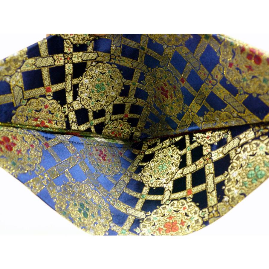 兜  端午の節句    金襴 端午の節句☆金襴兜 単品☆菱格子花柄の金襴兜のみ☆1歳くらいの