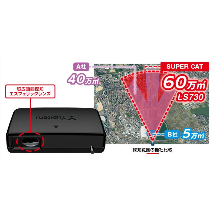 車 ユピテル レー探 スーパーキャット LS730 セパレートタイプ