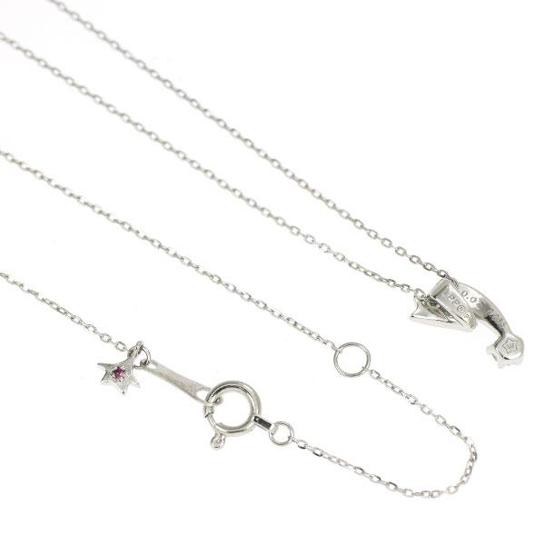 wish upon a star Pt ダイヤ ペンダントネックレス 0.065ct D0.02ct 星