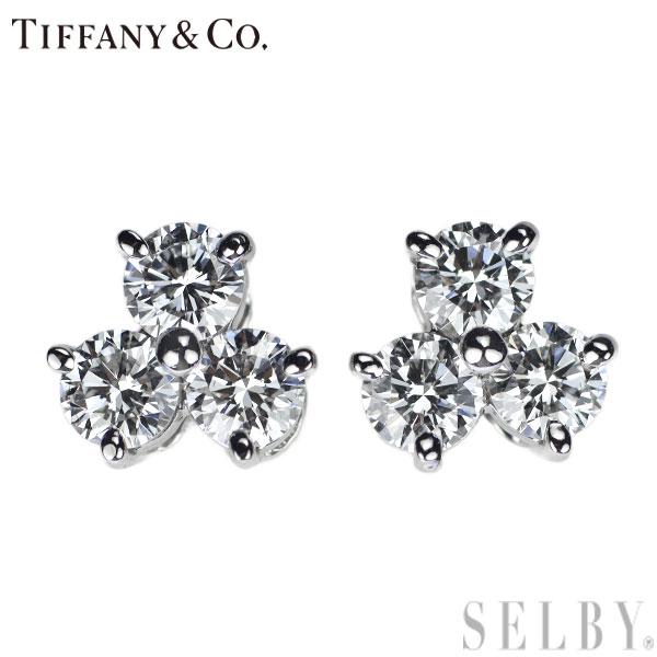 ティファニー Pt950 ダイヤモンド ピアス アリア ミディアムサイズ 新入荷 出品1週目 SELBY 231107011SELBY