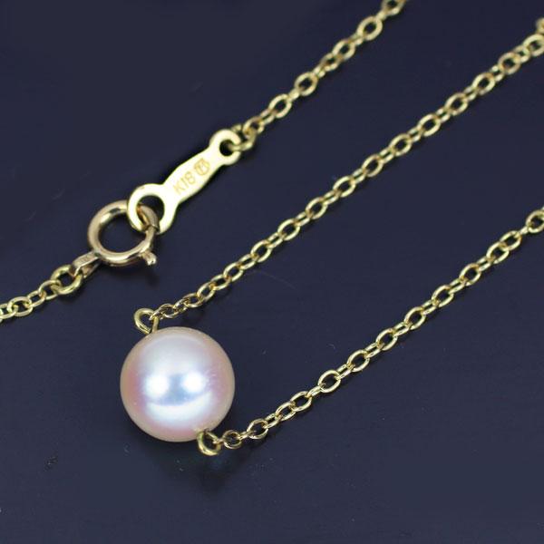 MIKIMOTO ミキモト K18YG アコヤ 真珠/パール ペンダント MIKIMOTO ミキモト K18YG アコヤ 真珠/パール ペンダント