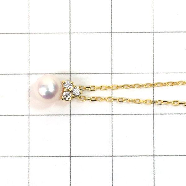 MIKIMOTO ミキモト K18YG アコヤ真珠 ダイヤモンド ペンダント MIKIMOTO ミキモト K18YG アコヤ真珠 ダイヤモンド ペンダント