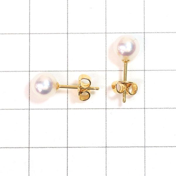 MIKIMOTO ミキモト K18YG アコヤ真珠 ピアス 径約6.6mm スタッド MIKIMOTO ミキモト K18YG アコヤ真珠 ピアス 径約6.6mm スタッド