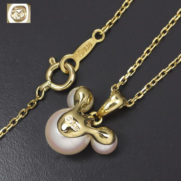 MIKIMOTO ミキモト K18YG アコヤ 真珠 ペンダントネックレス 径 MIKIMOTO ミキモト K18YG アコヤ 真珠 ペンダントネックレス 径