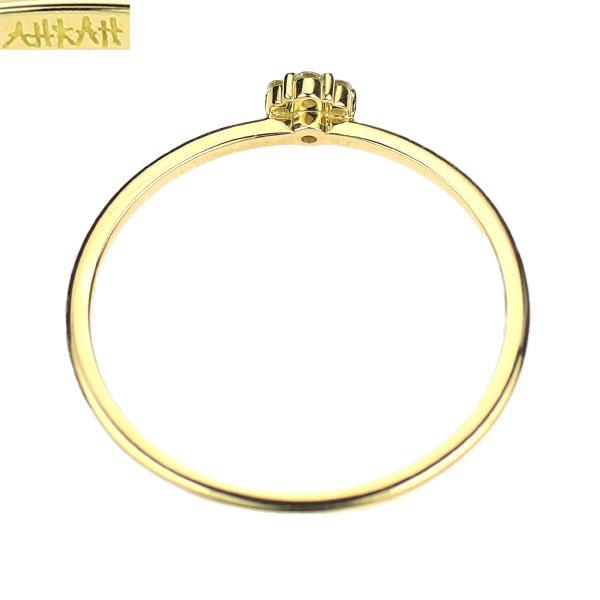 AHKAH アーカー K18YGリング AHKAH アーカー ドゥーズブリエリング ピンキーリング K18