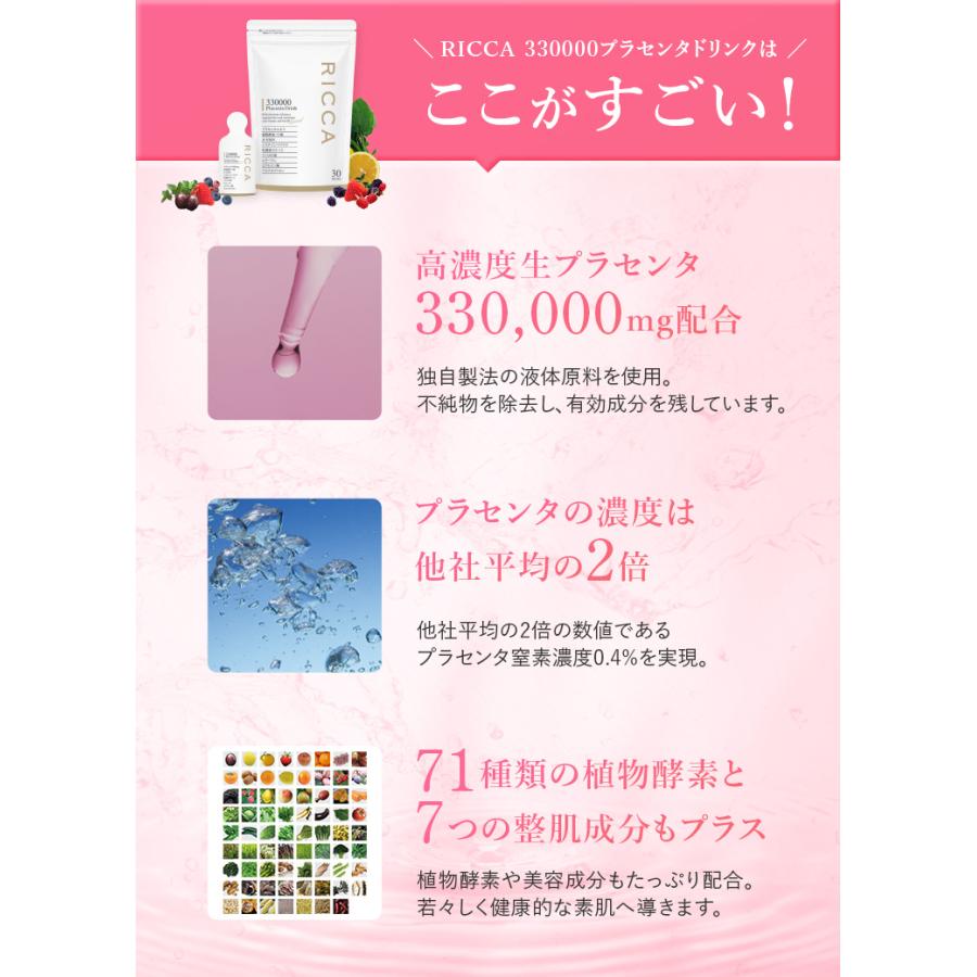送料無料】 公式 リッカ プラセンタドリンク 330000 美容ドリンク 飲む