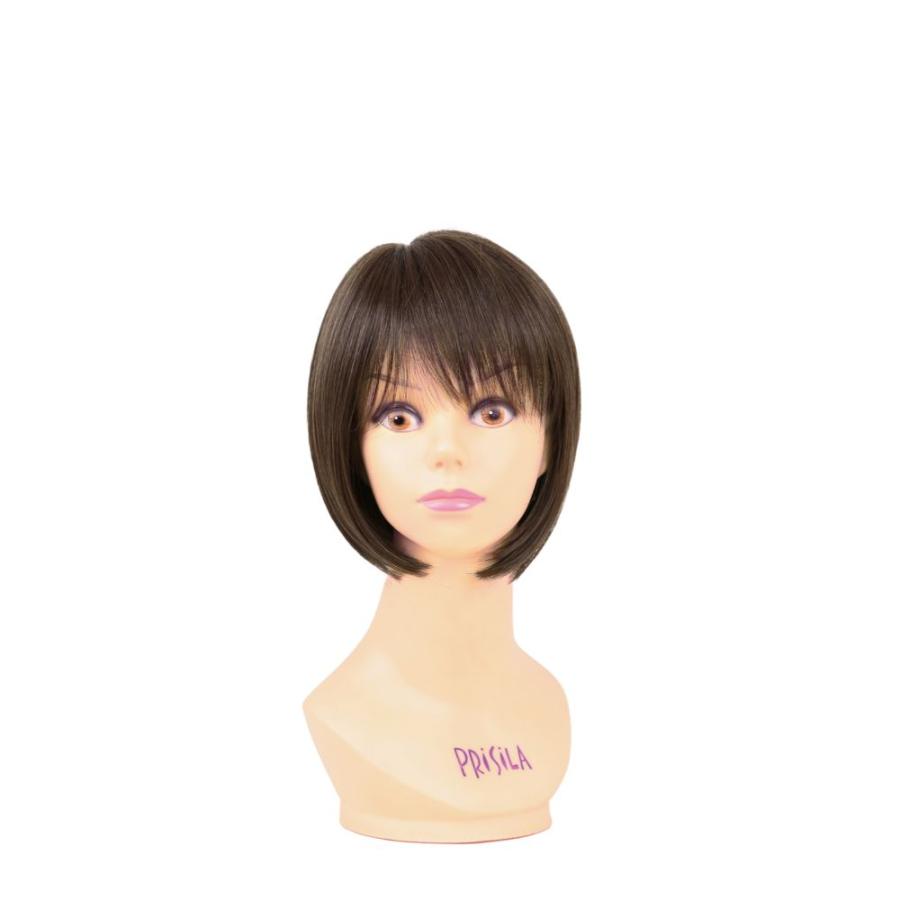 プリシラ 帽子 ウィッグ フィット  ショートボブ 帽子付きウィッグ BO-11 耐熱 PRISILA ウイッグ かつら 髪付き帽子の画像