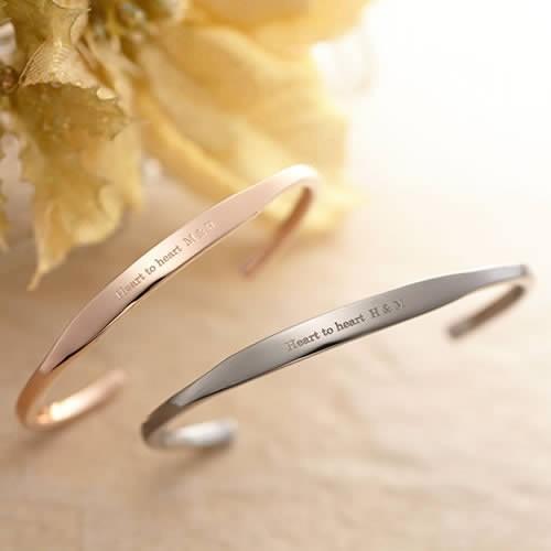 ペアバングル レディース メンズ 太め バングル ペア シルバー 刻印 代 30代 40代 セミオーダーメイド 001bg Ks Bkpk Su Sale 94 Off