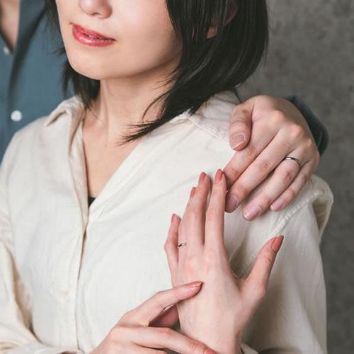 ペアリング カップル 2個セット 刻印 結婚指輪 大きいサイズ 指輪 40代 シルバー925 セミオーダーメイド 019R-KS-BKPK* (S21)_3