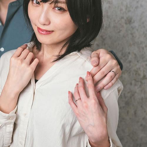 ペアリング カップル 2個セット 刻印 結婚指輪 大きいサイズ 指輪 40代 シルバー925 セミオーダーメイド 019R-KS-BKPK* (S21)_4