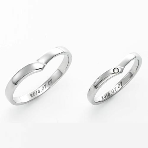 ペアリング カップル 2個セット 刻印 結婚指輪 大きいサイズ 指輪 40代 50代 シルバー925 セミオーダーメイド 025R-KS* (S21)_2