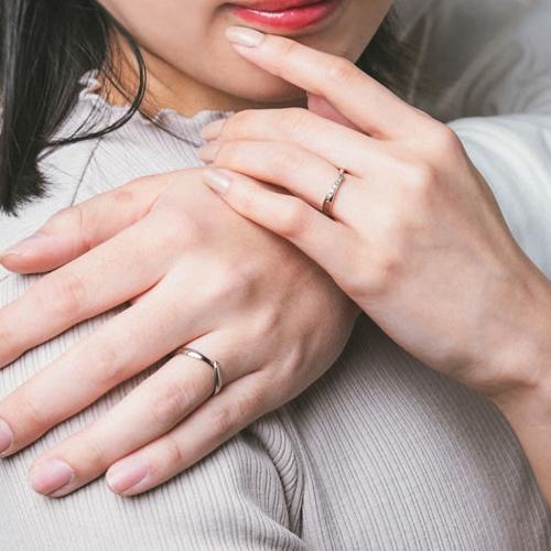 ペアリング カップル 2個セット 刻印 結婚指輪 大きいサイズ 指輪 40代 50代 シルバー925 セミオーダーメイド 027R-KS* (S21)の画像
