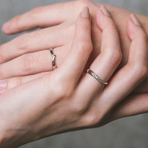 ペアリング カップル 2個セット 刻印 結婚指輪 大きいサイズ 指輪 40代 50代 シルバー925 セミオーダーメイド 027R-KS* (S21)の画像