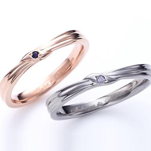 ペアリング カップル 2個セット 刻印 結婚指輪 大きいサイズ 指輪 40代 シルバー925 セミオーダーメイド 032R-KS-BKPK^ | Fiss | 02