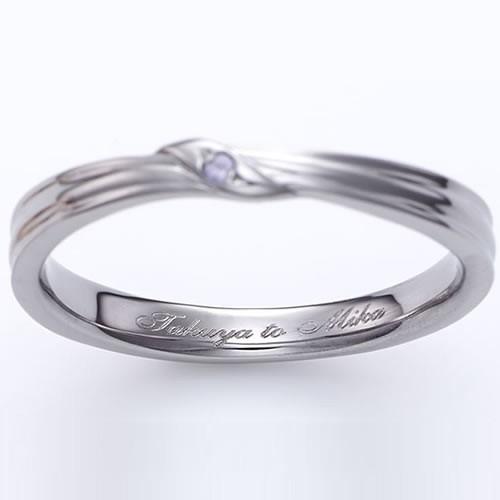 ペアリング カップル 2個セット 刻印 結婚指輪 大きいサイズ 指輪 40代 シルバー925 セミオーダーメイド 032R-KS-BKPK^ | Fiss | 03