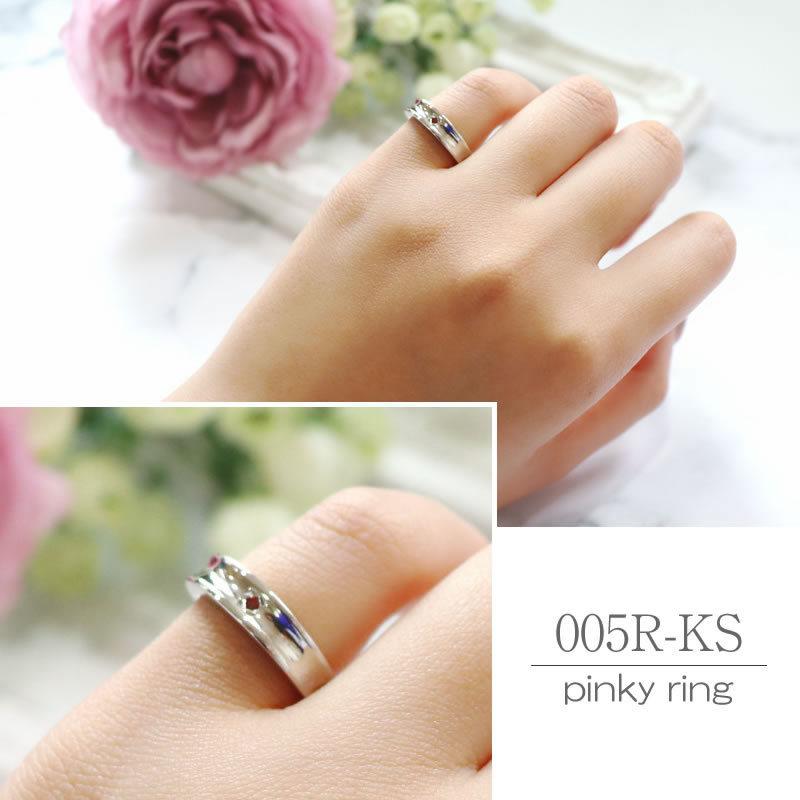 ピンキーリング5号 リング 5号 ピンキー スクエアストーン【3color】 | リング