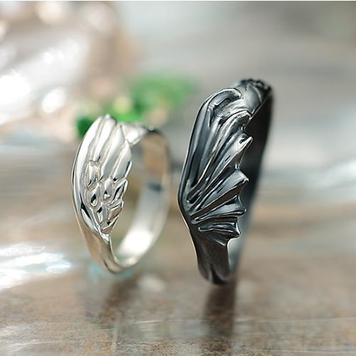 ペアリング カップル 2個セット ペア 安い 指輪 40代 刻印 ブランド FISS angel&devilwing PSR-001 msd