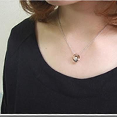 ペアネックレス 刻印 安い 学生 刻印 30代 40代 50代 大人 カップル ペア 人気 close to me SN13-081-082の画像