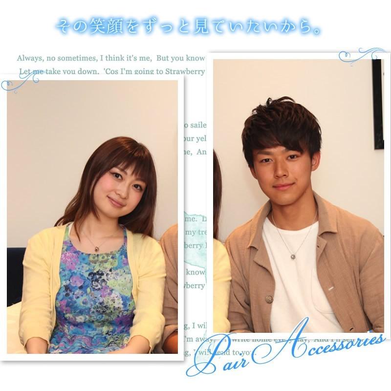 ペアネックレス 刻印 安い 学生 刻印 30代 40代 50代 大人 カップル ペア 人気 close to me SN13-081-082の画像