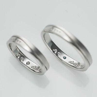 ペアリング カップル 人気 2個セット 刻印 安い 指輪 ペア レディース メンズ ブランド close to me SR14-013の画像