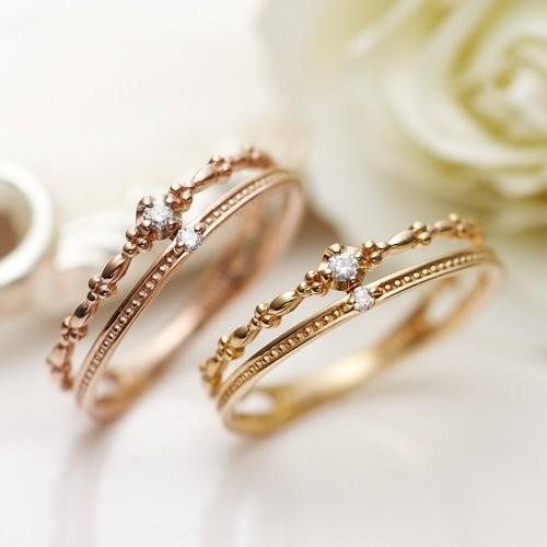 DAIYA（ダイヤ） ピンキーリング 単品 K18 レディース 0号 1号 2号 3号