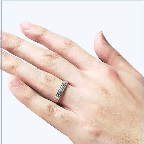 結婚指輪 プラチナ ペアリング シルバー PT950 安い 指輪 ヒロインマリッジ Ladies Firstシリーズ 11-22-4161-SVPT (L28)の画像