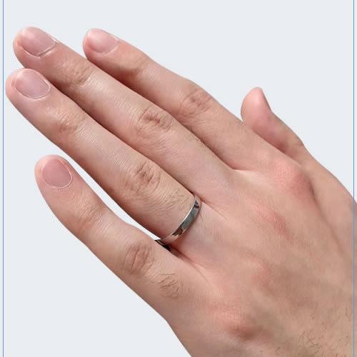 結婚指輪 プラチナ ペアリング シルバー PT950 安い 指輪 ヒロインマリッジ Ladies Firstシリーズ 11-22-4180-SVPT (L28)の画像