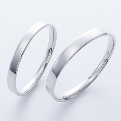 結婚指輪 プラチナ ペアリング シルバー PT950 安い 指輪 ヒロインマリッジ Ladies Firstシリーズ 11-22-4180-SVPT (L28)の画像