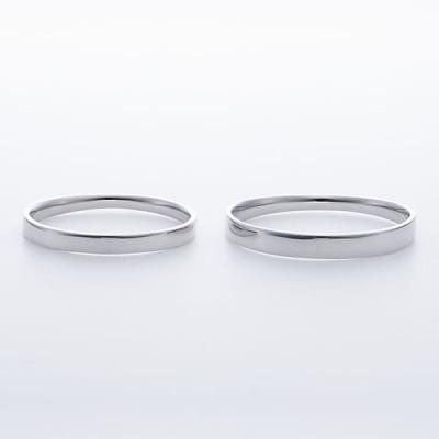 結婚指輪 プラチナ ペアリング シルバー PT950 安い 指輪 ヒロインマリッジ Ladies Firstシリーズ 11-22-4180-SVPT (L28)の画像