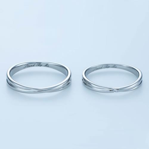 結婚指輪 ヒロインマリッジ プラチナ×シルバー 22-4245-PT_11-4245-SV マリッジリング ブライダルジュエリー プラチナリング メンズ ペアセット 刻印無料 (L28)の画像