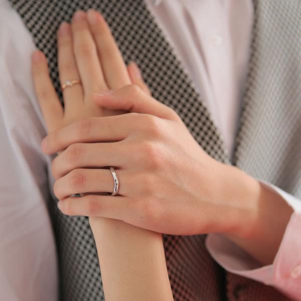 結婚指輪 婚約指輪 プラチナ シルバー Pt950 安い 指輪 ヒロインマリッジ プロミスシリーズ 11-4157SV_ 20-0857PT (L35)の画像