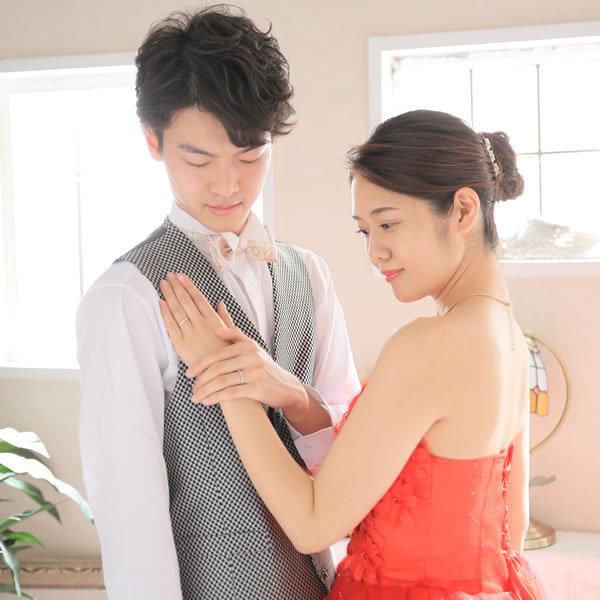 結婚指輪 婚約指輪 ホワイトゴールド シルバー K10 安い 指輪 ヒロインマリッジ プロミスシリーズ 22-4174SV_ 26-2221K10WG (L35)の画像