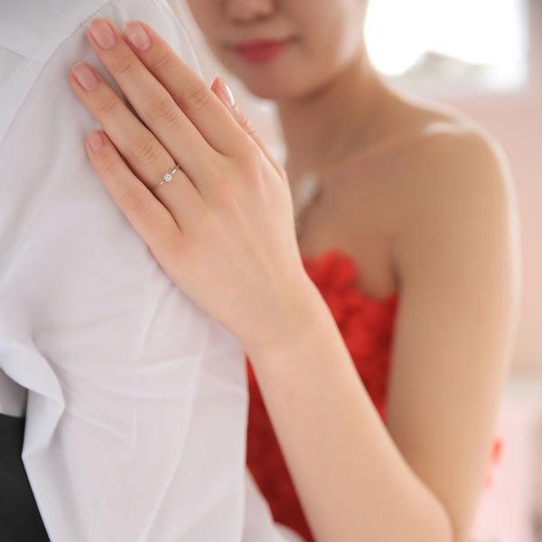 結婚指輪 プラチナ 婚約指輪 シルバー 安い 指輪 ヒロインマリッジ プロミスシリーズ 26-1917SV_ 26-4254PT (L35)の画像