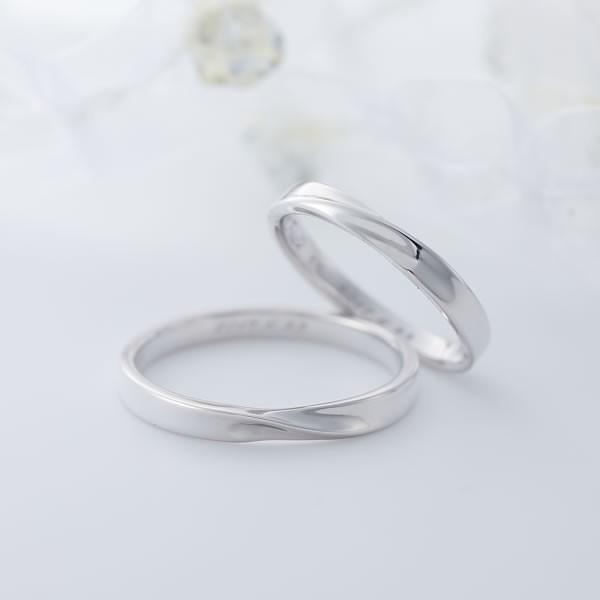 結婚指輪 マリッジリング ペアリング ペア 安い 40代 刻印 ケース ホワイトゴールド ブランド close to me cfr01-k10wh | Fiss