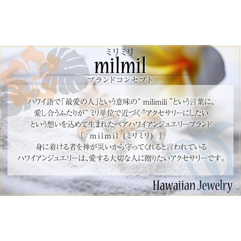 ハワイアンジュエリー バングル ステンレス ペアバングル カップル 人気 レディース メンズ 24金メッキ ブランド milmil GBSG90-G 