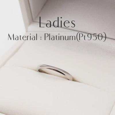 結婚指輪 プラチナ ペア 安い ステンレス マリッジリング 50代 ペアリング ヒロインマリッジ セミオーダーメイド HM002R-KS* (S28)の画像
