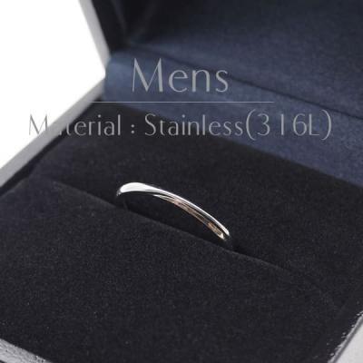 結婚指輪 プラチナ ペア 安い ステンレス マリッジリング 50代 ペアリング ヒロインマリッジ セミオーダーメイド HM002R-KS* (S28)の画像