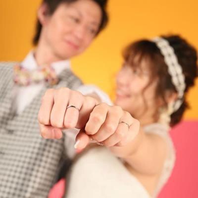 結婚指輪 プラチナ ペア 安い ステンレス マリッジリング 50代 ペアリング ヒロインマリッジ セミオーダーメイド HM002R-KS* (S28)の画像