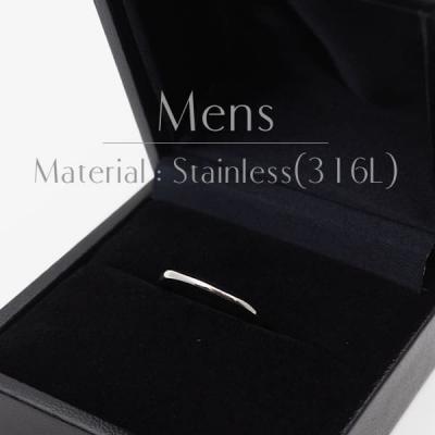 結婚指輪 プラチナ ペア 安い ステンレス マリッジリング 50代 ペアリング ヒロインマリッジ セミオーダーメイド HM005R-KS* (S28)の画像