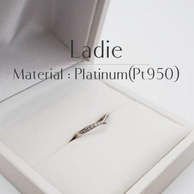 結婚指輪 プラチナ ダイヤ付 ペア 安い ステンレス マリッジリング 50代 ペアリング ヒロインマリッジ セミオーダーメイド HM006R-KS* (S28)の画像