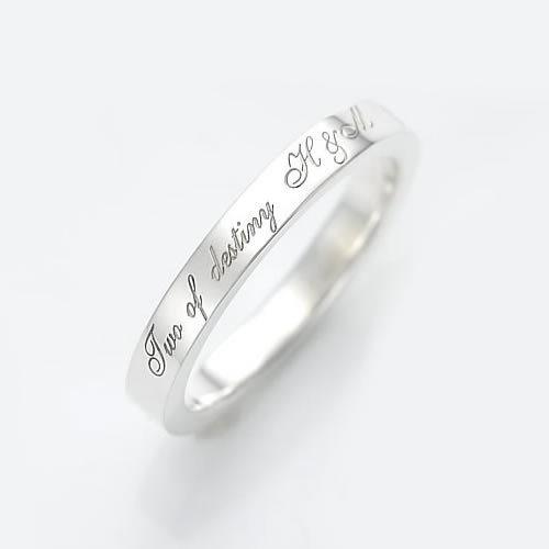 ピンキーリング 1号 2号 3号 4号 5号 刻印 人気 指輪 40代 50代 レディース メンズ セミオーダーメイド 007R-K*単品 | Fiss | 02