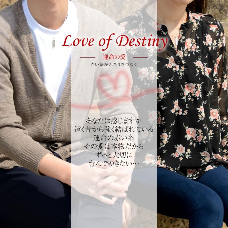 ペアネックレス 刻印 人気 ブランド LOVE of DESTINY 運命の愛 文字刻印プレートVOL.1ペアネックレス・クロス(LOD-035E)の画像