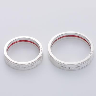 ペアリング セット カップル シルバー 人気 ブランド LOVE of DESTINY 運命の愛 (lodr-015pair)の画像