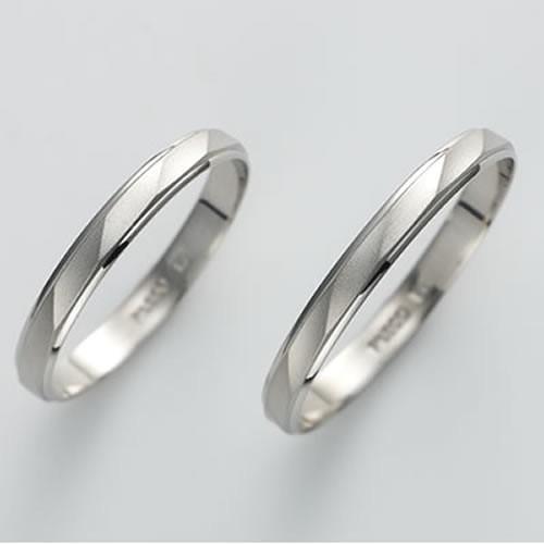Pt900 ペアリング 鍛造 結婚指輪 プラチナ pt900 マリッジリング 平打ち ペア 結婚リング