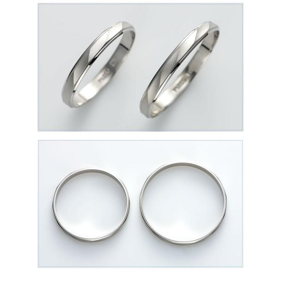 Pt900 ペアリング 鍛造 結婚指輪 プラチナ pt900 マリッジリング 平打ち ペア 結婚リング